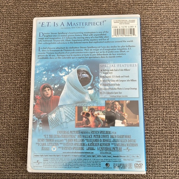 E.T. The Extra-Terrestrial DVD Movie Steven Spielberg 1982 Widescreen - Picture 2 of 5